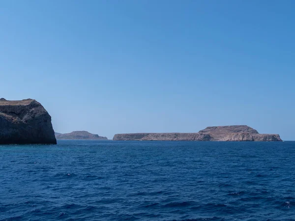 Vista Hermosas Rocas Desde Mar Creta — Foto de Stock