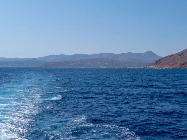 Vista Hermosas Rocas Desde Mar Creta — Foto de Stock