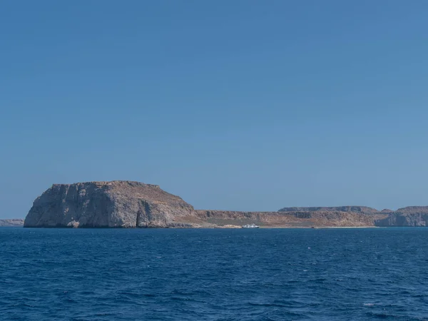 Vista Hermosas Rocas Desde Mar Creta — Foto de Stock