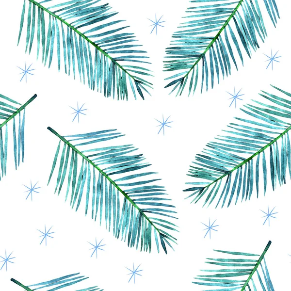 Joyeux Motif Noël Avec Illustration Branches Flocons Neige — Photo