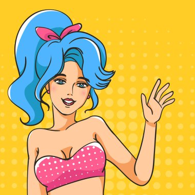 Pop art kız. 