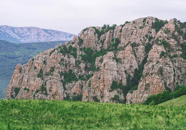 Гори Криму Зелений Ліс Село — стокове фото