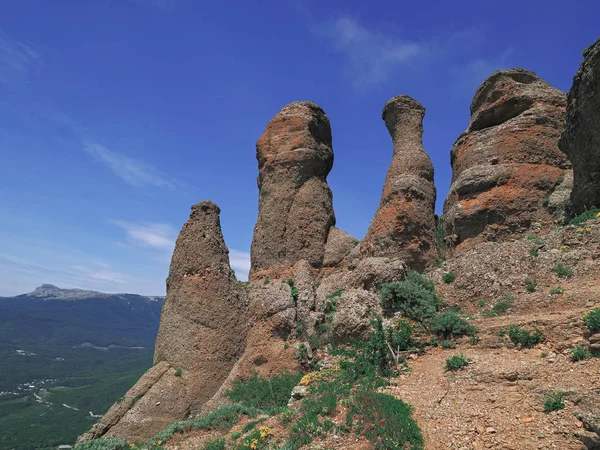 Гори Криму Зелений Ліс Село — стокове фото