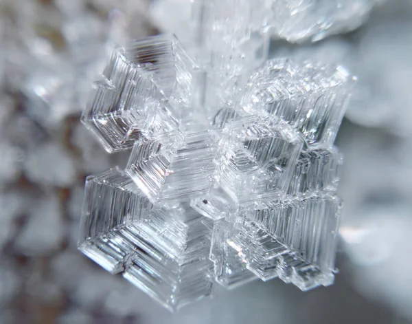 Close Ice Crystals Stock Photo