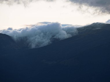 Carpatian dağlar görünümü üst