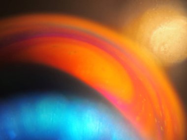 Soyut Kırmızı küre dönen