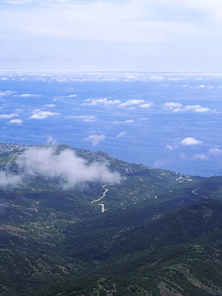 Las Montañas Crimea Bosque Verde Aldea — Foto de Stock