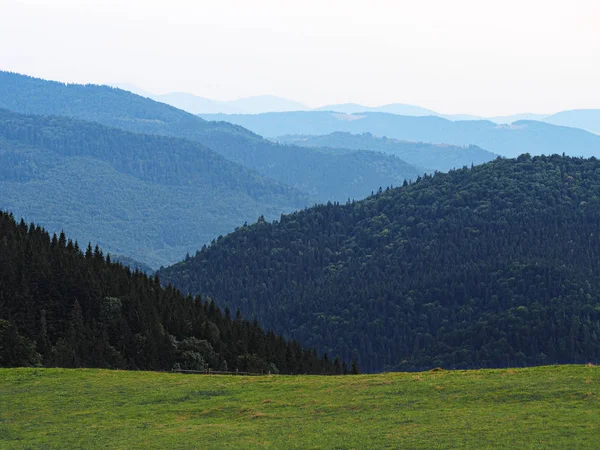 Blick Von Oben Auf Die Karpatischen Berge — Stockfoto