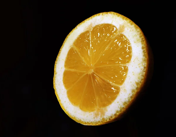 Lemon Yellow Isolated — Stock Photo, Image