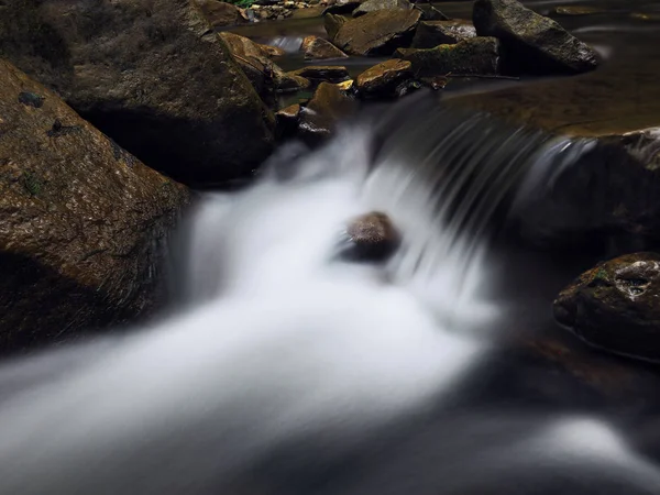 Wasserfall Den Karpatischen Bergen Grüner Wald — Stockfoto