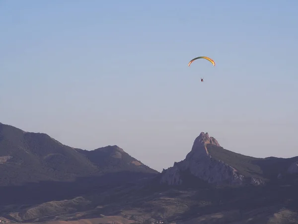 Parapente Montaña Voloshin Crimea Koktebel — Foto de Stock