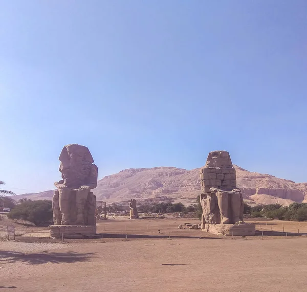 Luxor Památky Colomns — Stock fotografie