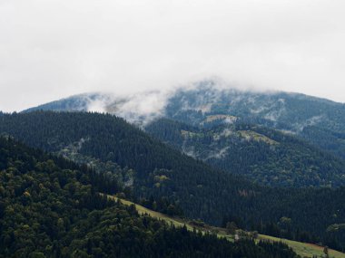 Carpatian dağlar görünümü üst