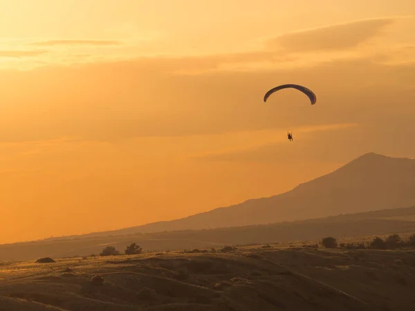 Parapente Montaña Voloshin Crimea Koktebel — Foto de Stock