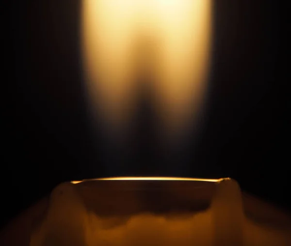 Candle Fire Natural Background — Stock Photo, Image