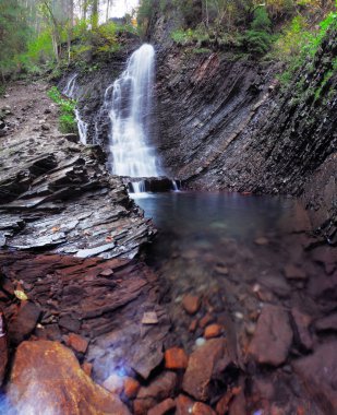 Karpat orman şelale