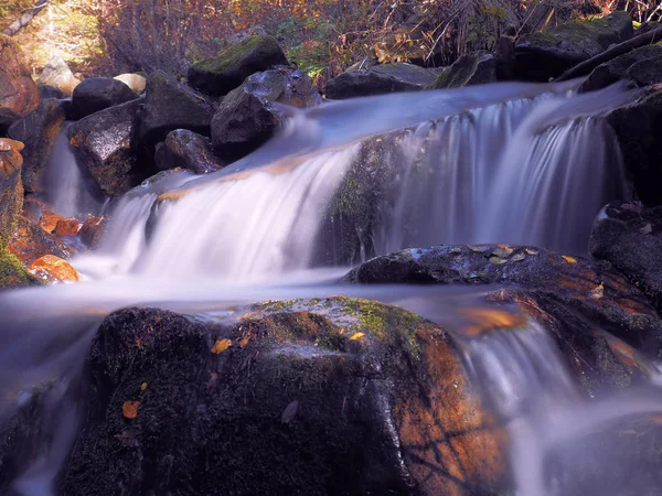 Cascata Nella Foresta Carpatica — Foto Stock