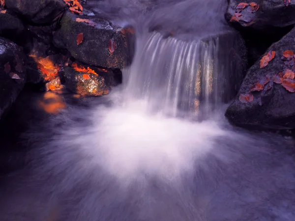 Waterfall Carpathian Forest — Stock Photo, Image