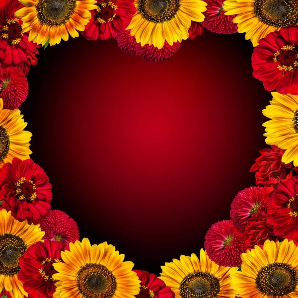 Λουλούδια Καρδιά Για Την Ημέρα Του Αγίου Βαλεντίνου Ημέρα Του — Φωτογραφία Αρχείου