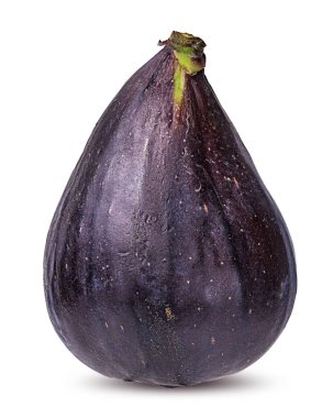 Beyaz arka planda izole edilmiş taze incirler. 