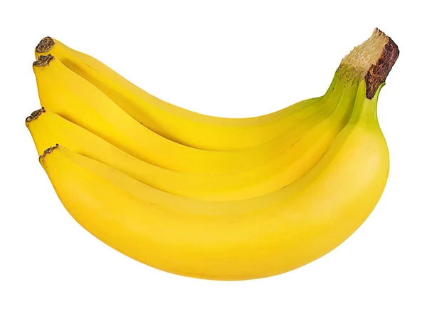 Banane Isolate Sfondo Bianco — Foto Stock