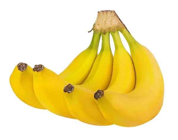 Bananen Geïsoleerd Witte Achtergrond — Stockfoto