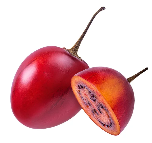 Tamarillo Diisolasi Latar Belakang Putih — Stok Foto