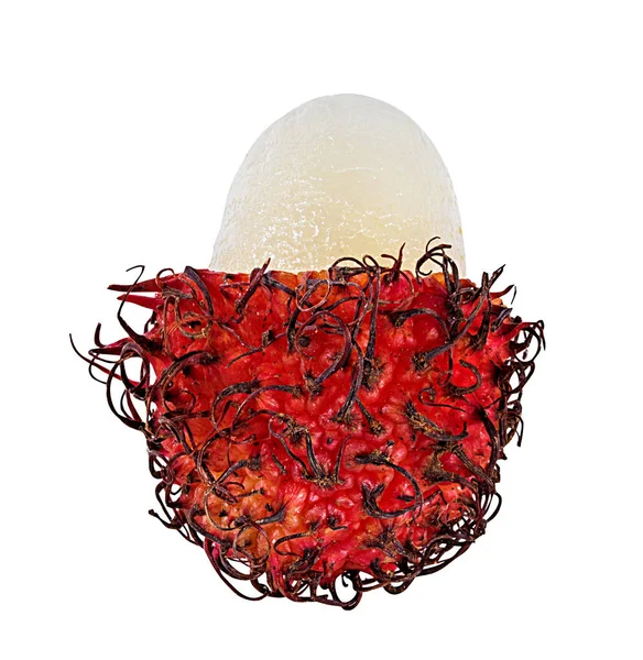 Rambutan beyaz arkaplanda izole edildi 