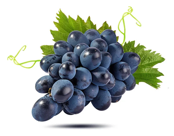 Fresh Grapes Isolated White Background — Stock Photo, Image