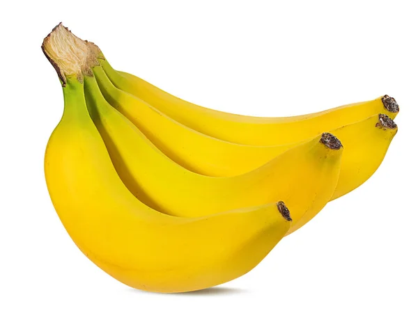 Bananen Geïsoleerd Witte Achtergrond — Stockfoto