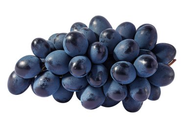 Beyaz arkaplanda izole edilmiş taze üzümler