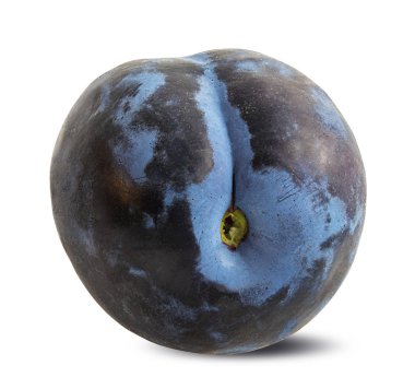 Beyaz arkaplanda erik