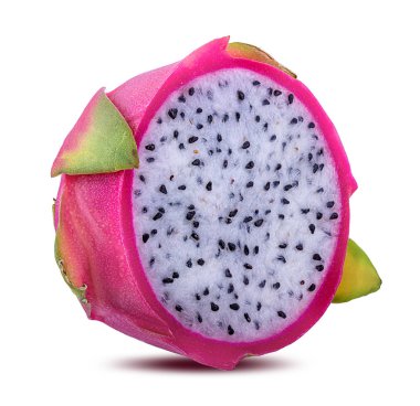 Beyaz arkaplanda Ejder Meyvesi izole