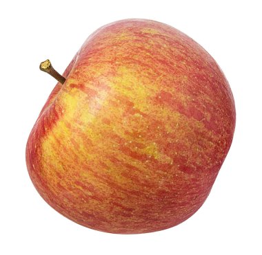 beyaz arkaplanda elma