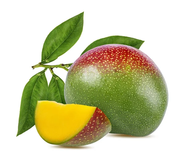 Fruto Mango Aislado Sobre Fondo Blanco — Foto de Stock