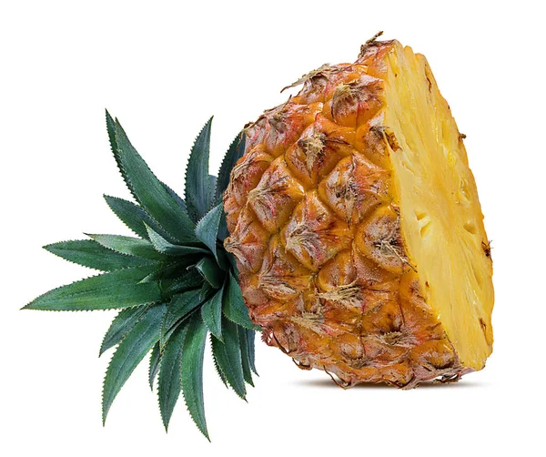 Świeży Ananas Izolowany Białym Tle — Zdjęcie stockowe