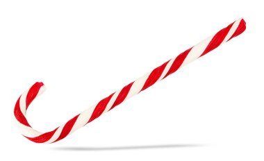 Noel candy cane beyaz bir arka plan üzerinde izole.