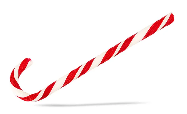 Karácsonyi Candy Cane Elszigetelt Fehér Background — Stock Fotó