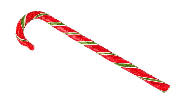 Karácsonyi Candy Cane Elszigetelt Fehér Background — Stock Fotó