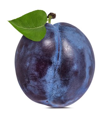 Beyaz arkaplanda erik