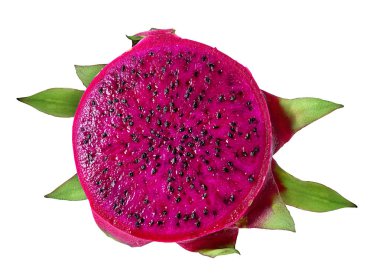 Beyaz arkaplanda Ejder Meyvesi izole