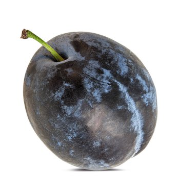 Beyaz arkaplanda erik