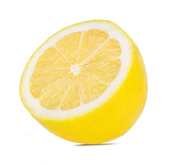 Citron Isolerad Vit Bakgrund — Stockfoto