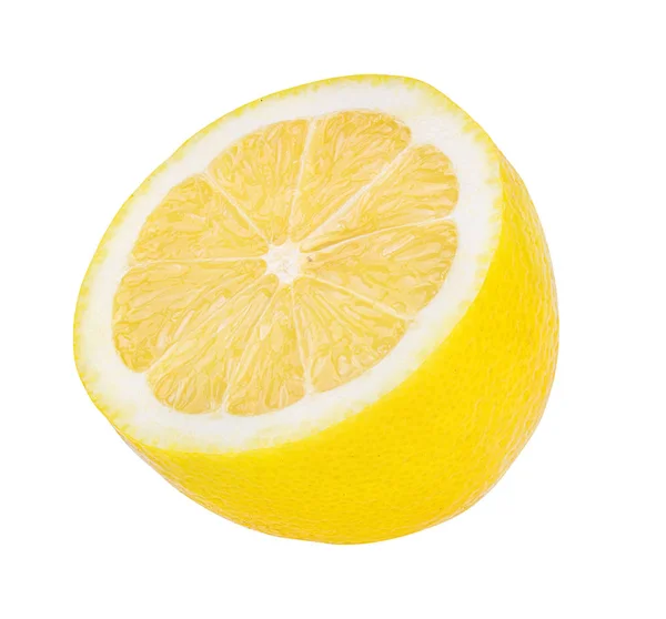 Citron Isolerad Vit Bakgrund — Stockfoto