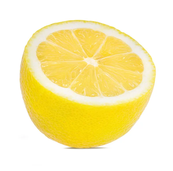 Citron Isolerad Vit Bakgrund — Stockfoto