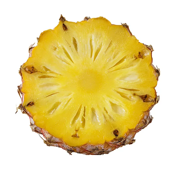 Świeży Ananas Izolowany Białym Tle — Zdjęcie stockowe