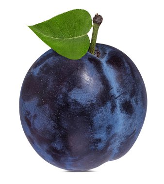 Beyaz arkaplanda erik