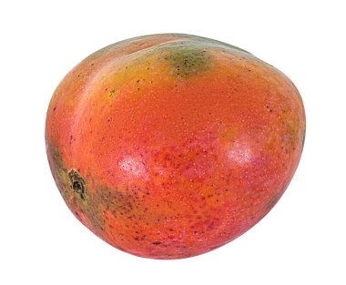 Beyaz arkaplanda yalıtılmış mango meyvesi