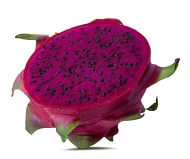 Beyaz arkaplanda Ejder Meyvesi izole