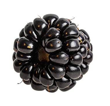 Beyaz arka plan kırpma yolu üzerinde izole blackberry